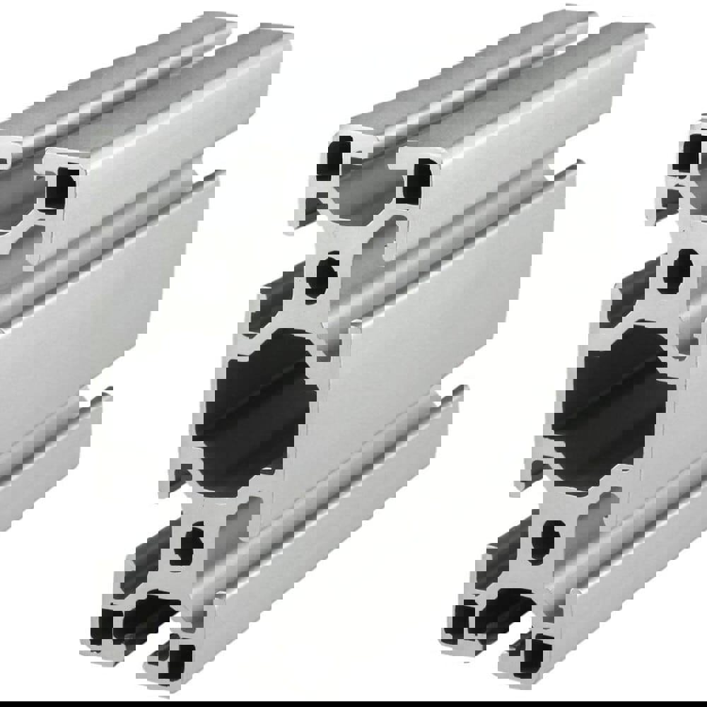 Framing; Frame Type: T-Slotted ; Duty Grade: Standard-Duty ; Material: Aluminum Alloy ; Slot Location: Quad ; Shape: Rectangle ; Finish: Clear Anodized